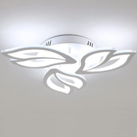 1 x RAW Customer Returns LED Ceiling Light, 40W Petal Ceiling Lamp, Modern LED Chandelier 4500LM 6500K Cold White for Living Room, Bedroom and Hallway 3 Heads  - RRP €43.99