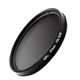 1 x RAW Customer Returns TEHAUX Clip-On Phone Lens Camera Circular Polarizer Density Filter Kit 37mm Lens Camera Lens Universal Polarizer Camera Lens Black  - RRP €6.04