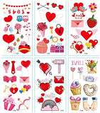 5 x Brand New Longsing Valentine s Day Tattoo Stickers Heart Tattoos Set Temporary Body Stickers Christmas Valentine s Day Party Favors - RRP €150.0