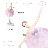 8 x Brand New SUNSK Cake Topper Ballerina Birthday Cake Decorations Kids Cake Decoration Dance Cake Decoration 6 Pieces - RRP €182.4