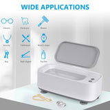 1 x RAW Customer Returns Flintronic Ultrasonic Cleaner, 45000Hz Professional Ultrasonic Cleaner with 3 Time Functions, 300ML Ultrasonic Glasses Cleaning Device for Glasses Watches Rings Jewelry Dentures - RRP €13.16