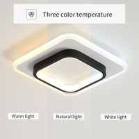 1 x RAW Customer Returns Goeco ceiling lamp LED dimmable, modern ceiling light 20W 2300LM, square ceiling lighting for kitchen, living room, bedroom, diameter 24cm, dimmable 3000K 4500K 6500K - RRP €32.98