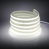 1 x RAW Customer Returns XUNATA Flexible COB LED Strip 220V, IP65 Waterproof, 360 LED m High Brightness LED Tapes with Power Cable 4m, Cold White, 6000K  - RRP €22.61