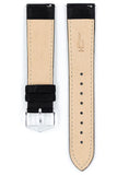 1 x RAW Customer Returns HIRSCH watch strap Osiris Nubuk L - watch strap made of natural calf leather - black - 20 mm - RRP €44.9