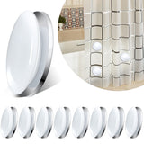 4 x RAW Customer Returns CHBOP 9 Pairs Round Magnetic Curtain Weights Curtains Curtain Weight Curtains Window Curtain Weight Tiebacks for Shower Window Curtain Tablecloths Waterproof White - RRP €64.52