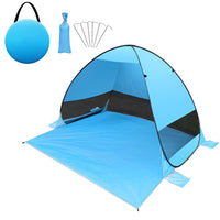 1 x RAW Customer Returns BIHEE Beach Shelter Pop Up Tent 200 x 165 x 130 cm Beach Tent for 2-3 People UV Protection, Waterproof Portable Throw Tent Light Beach Tent for Camping, Beach, Garden, Barbecue Party, Hiking Trip - RRP €33.26