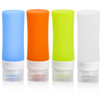 6 x Brand New Kioiner Silicone Travel Bottle 4 Pack, 60ml Leak Proof Travel Bottle, Refillable Travel Bottles for Shampoos, Lotions and Toiletries - RRP €122.4