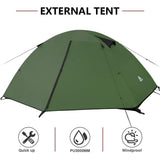 1 x RAW Customer Returns Forceatt Tent 2 Persons Camping Waterproof 3-4 Season, Ultralight Tents With Small Pack Size, Dome Tent Instant Setup For Trekking, Outdoor, Festival - RRP €89.99