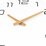 1 x RAW Customer Returns Foxtop Modern Wooden Wall Clock Without Ticking Noises Large Clock for Living Room Bedroom Kitchen Office White, 30cm  - RRP €20.38