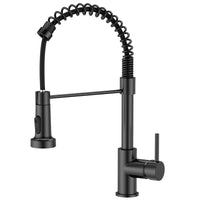 1 x RAW Customer Returns FORIOUS Kitchen Faucet Black, High Arch High Pressure Kitchen Faucet with Pull Down Shower Faucet, Mixer Tap Sink Faucet Kitchen Faucets, 360 Swivel Two Spray Functions - RRP €47.99