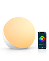 1 x RAW Customer Returns Hifree Smart Table Lamp, Bedside Lamps Compatible with Alexa and Google Home, Dimmable RGB Color Changing Touch Lamp for Kids - RRP €29.99