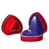 1 x RAW Customer Returns Rolin Roly Ring Box with LED Light Heart Shape Velvet Ring Box Velvet Gift Box FOR Ring Jewelry Boxes Propose Ring Box for Wedding Engagement Ring Red Heart Ring Box  - RRP €20.99