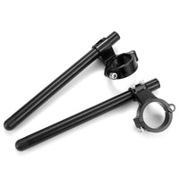 1 x RAW Customer Returns Fullibars semi-handlebar kit 50mm compatible with Ducati Monster CBR929 CBR954RR fork 50mm racing cafe racer raised semi-handlebars 3CM 7 inclination, tube 22.2mm, made of CNC aluminum - RRP €54.79