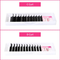 1 x Brand New Individual Eyelash Extensions 0.10 D Curl 15-20mm Blending Tray 12 Row Individual Eyelashes for Eyelash Extension Roll Individual Lashes Eyelashes 1 to 1 Professional FADVAN Classic Eyelash Extensions - RRP €9.98