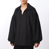 1 x RAW Customer Returns COSDREAMER Men s Pirate Shirt, Colonial Shirt, Renaissance, Poet Shirt, Blouse Black L  - RRP €31.37