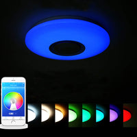 1 x RAW Customer Returns Horevo LED ceiling lamps with Bluetooth speaker RGB ceiling light with remote control 24W 40cm color changing ceiling light dimmable music lamp children s room living room bedroom warm white cold white - RRP €50.41