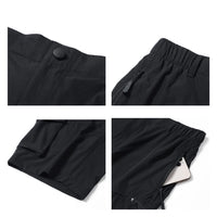 1 x RAW Customer Returns Tansozer Shorts Men Summer Quick-drying Hiking Pants Short Stretch Cargo Bermuda Sports Pants Outdoor Trekking Hiking Shorts with 5 Pockets Black M - RRP €30.99