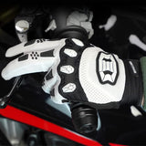 1 x RAW Customer Returns Seibertron Dirtpaw Gloves - Youth Kids BMX MX ATV MTB Road Bike Mountain Bike Bicycle Offroad Dirtbike for Cycling and Motocross Sport with Touch Recognition Full Finger Coverage White XL - RRP €21.17