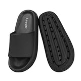 1 x RAW Customer Returns Leevar Slippers for Women Men, Cloud Shoes Thick Platform Summer Beach Eva Soft Sole Slide Sandals, Shower Quick Drying Bathroom Massage Pool Gym House Slipper Black 39 40 EU  - RRP €60.0