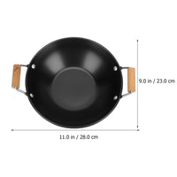 1 x Brand New Housoutil 1 Set Stainless Steel Wok Pan Non-Stick Wok Induction Pan With Auxiliary Handle For Cooking Pot At Home Cooking Pot For Gas Hobs Induction Cooking - RRP €20.58