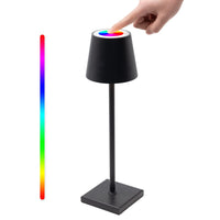 1 x Brand New Dzanken Dimmable LED battery table lamp made of metal Battery operated with touch switch for indoor and outdoor use 8 colors available and IP54 for bedroom, work, bar, restaurant Easter decoration - RRP €20.4