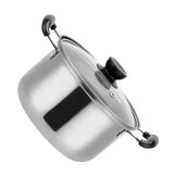 1 x RAW Customer Returns Housoutil Kitchen Stockpot Stainless Steel Soup Cooking Pot with Handle and Lid Milk Warmer Pot Noodle Pot Sauce Pan for Home Restaurant 16 cm - RRP €16.63