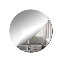 1 x RAW Customer Returns TSKDKIT Adhesive Wall Mirrors HD Glassless Mirror Adhesive Acrylic Mirror 40 x 40cm Large Wall Mirrors Round Frameless Mirror for Cabinets Living Room, Bathroom, Bedroom - RRP €20.93