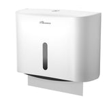 1 x RAW Customer Returns PLUSSEN Paper Towel Dispenser, Wall Mounted Bathroom Towel Dispenser, Z-Fold and Interleaved Napkins Paper Towel Dispenser, Holds Up to 200 Sheets White-pn6015  - RRP €21.99