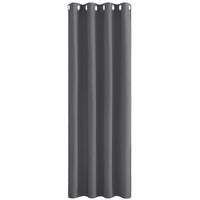 1 x RAW Customer Returns PONY DANCE Thermal Blackout Curtains for Interiors - for Living Room, Internal Door 1 Piece L 140 x H 240 cm with Rings for Modern Bedrooms, Gray - RRP €25.95