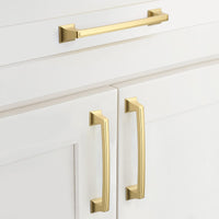 1 x Brand New goldenwarm 4 piece 160mm handles knobs drawer handles handles for kitchen cabinets drawer handles golden handles children s handles vintage handles - RRP €26.99