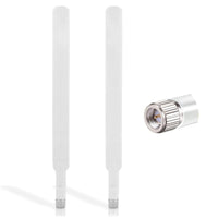 1 x RAW Customer Returns SMA 4G LTE Antenna 10dBi 2 pieces Omnidirectional SMA Antenna Network Antenna Compatible with Router, Modem IP Camera Huawei B525, B612, B593, Vodafone, zte mf283 zte mf286 - RRP €21.6