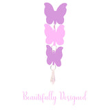 1 x RAW Customer Returns DECO EXPRESS pendant lamp with universal pink butterflies - RRP €22.61