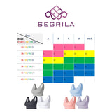 1 x RAW Customer Returns SEGRILA Women s Sports Bra Set Ribbed Without Underwire Yoga Bustier Padded Fitness Training Black, White, Grey, L  - RRP €26.21