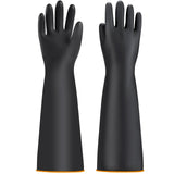 1 x RAW Customer Returns Gloves Acid Resistant Long Chemical Protection Gloves Acid and Alkali Resistant Gloves Chemical Gloves, 22inch 55cm-Black - RRP €13.2