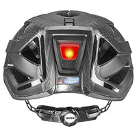 1 x RAW Customer Returns uvex city active - safe city helmet for men and women - incl. LED light - individual size adjustment - black matt - 56-60 cm - RRP €69.37