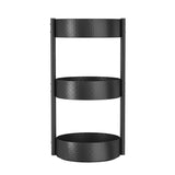 1 x RAW Customer Returns YunNasi Spice Rack Rotating Turntable Organizer Black Kitchen Shelf Made of Carbon Steel Lazy Susan Spice Carousel Kitchen Organizer Spice Stand for Spice Jars, Seasoning Bottle - RRP €37.99