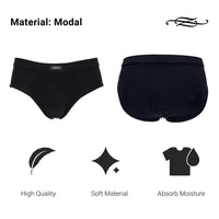 1 x RAW Customer Returns Z ZENZERO 1959-1 Pack Men s Briefs - Plain - Made of Modal Cotton - Stretch Fabric Black, XXXL  - RRP €27.6