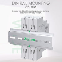 1 x RAW Customer Returns TONGOU - Mini Modular DIN Rail Mount Three Phase Voltage Meter with LED Digital Display - Ac 60 - 450 V - RRP €12.91