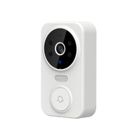 1 x RAW Customer Returns Splenssy Wireless Smart Video Doorbell Camera with Wireless Chime, Intercom Night Vision Rechargeable Security Doorbell WiFi Camera 2-Way Audio, White - RRP €18.14