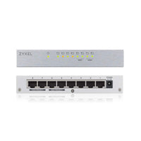 1 x RAW Customer Returns Zyxel 8-Port Desktop Gigabit Ethernet Switch - metal case, Lifetime Warranty GS108B  - RRP €21.71