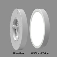 1 x RAW Customer Returns LVL LED Round Small Ceiling Light, 12W Flat Ceiling Lights, Modern Ceiling Light for Hallway, Bathroom, Corridor, Kitchen, Bedroom, Utility Room, Office White, 18cm-12W  - RRP €19.13