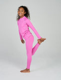 1 x RAW Customer Returns LAPASA sports thermal underwear set for girls, breathable thermal undershirt and thermal leggings, functional underwear sets for children 4-13 years Thermoflux G18 , pink. 9-10 years - RRP €24.79