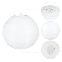 1 x RAW Customer Returns Encham 10 Pieces Crossed Paper Lantern White Lanterns with 10 Pieces Warm White Mini LED Balloons Lights Paper Lantern Lampshade for Wedding Party Birthdays Decoration - RRP €13.1