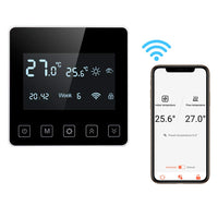 1 x RAW Customer Returns Smart WiFi Digital Programmable Thermostat with LCD Display, App Control, Compatible with Alexa, Google Home, 16A, Electric Floor Heating - RRP €32.99