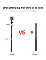 1 x RAW Customer Returns 120CM Selfie Stick for Insta 360, ULANZI MT-58 Monopod Tripod for Action Cam, Extendable Handheld Pole Stick Monopod - RRP €23.56