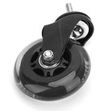 1 x RAW Customer Returns Shipenophy Office Chair Casters, 5 Pack 3 Inch Swivel Caster Chair Casters Wheel Replacement Quiet Smooth on Floors for Office Chair PU Roller Wheel Floor Protection Caster 1  - RRP €46.19