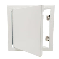 1 x RAW Customer Returns Inspection flap PREMIUM 30x30cm with snap lock - inspection door 300x300mm push to open I steel white coated - RRP €28.79