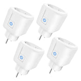 1 x RAW Customer Returns Uolifrem 4PCS WLAN Smart Socket with Power Measurement, WiFi Socket 16A, Smart Plug Compatible with Alexa Google Home, Smart Home Socket with Voice Control, APP Remote Control, Timer, 3680W, WiFi 2.4GHz - RRP €33.26