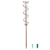 1 x RAW Customer Returns SUPERDANT Rain Gauge 17cm Capacity Glass Spiral Rain Gauge with Metal Frame Rain Gauge with Iron and Bronze Rain Gauge Decoration for Garden, Outdoor Rain Gauge - RRP €22.89