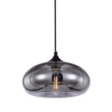 1 x RAW Customer Returns S-Cevada 28 cm Colorful Glass Lampshade Hanging Lamp, Industrial Vintage Pendant Light E27 Loft Bar Ceiling Light Pendant Lamp for Kitchen Bedroom Living Room Chandelier Silver  - RRP €79.99